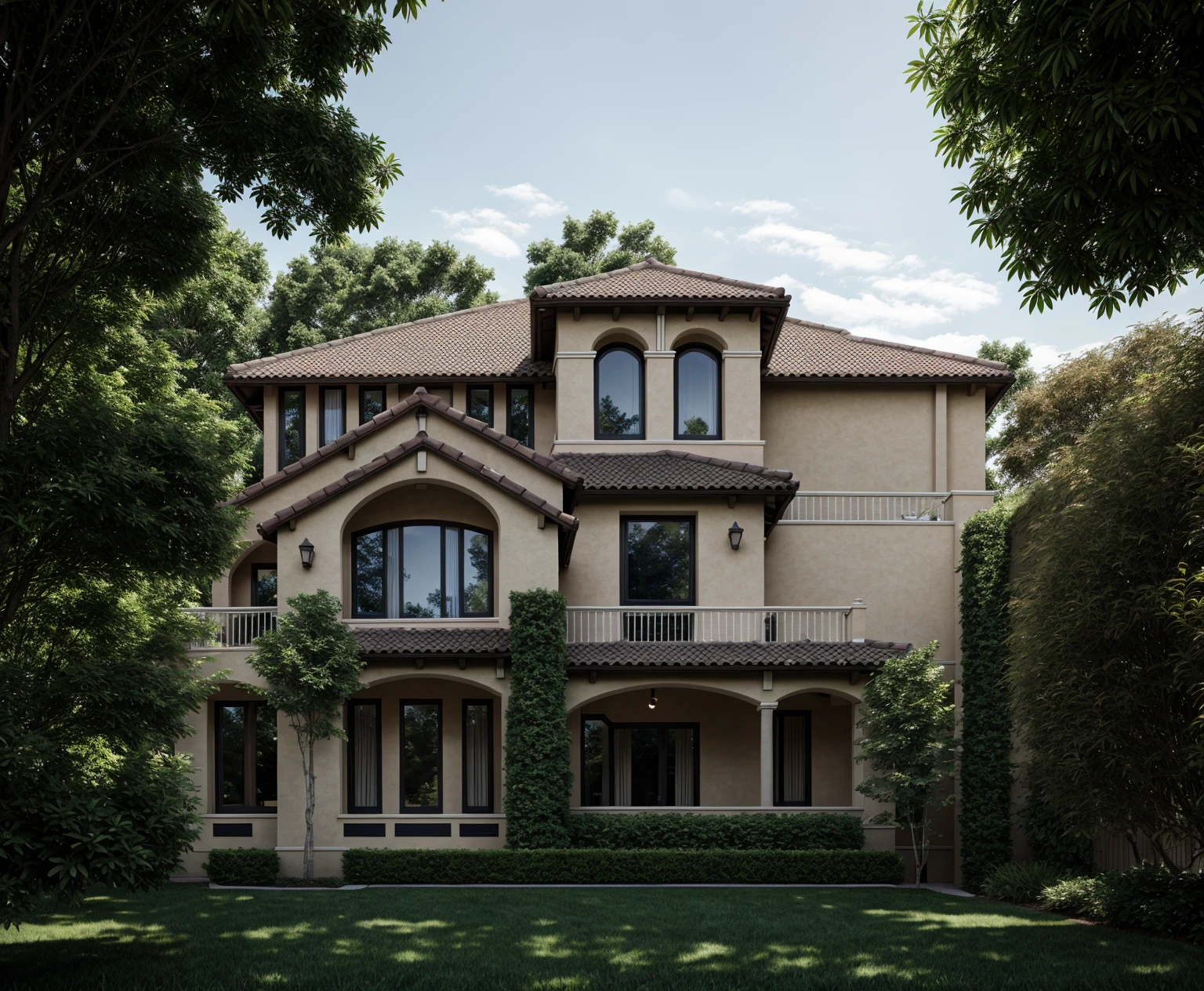  exterior , styles of villa, masterplan, grass, day, line,  masterpiece, highquality, realistic photo, canon eos 5D mark, [[[architech1904]]], natural light, (realistic: 1.2), sharpen edge, 