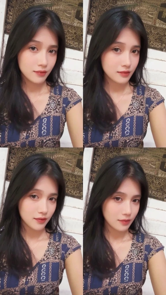 (realistic, high resolution:1.3), (face close up), 1 girl with perfect figure, super fine face and eyes, black hair,medium hair, tank top: 1.2 in random colors, short、skirt, bridge, big breasts, cleavage, choker, smile、selfie
