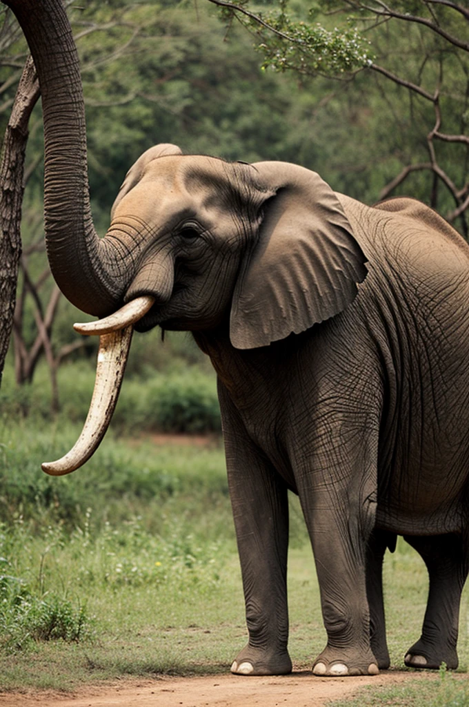 An elephant with isologous cartuchera shape