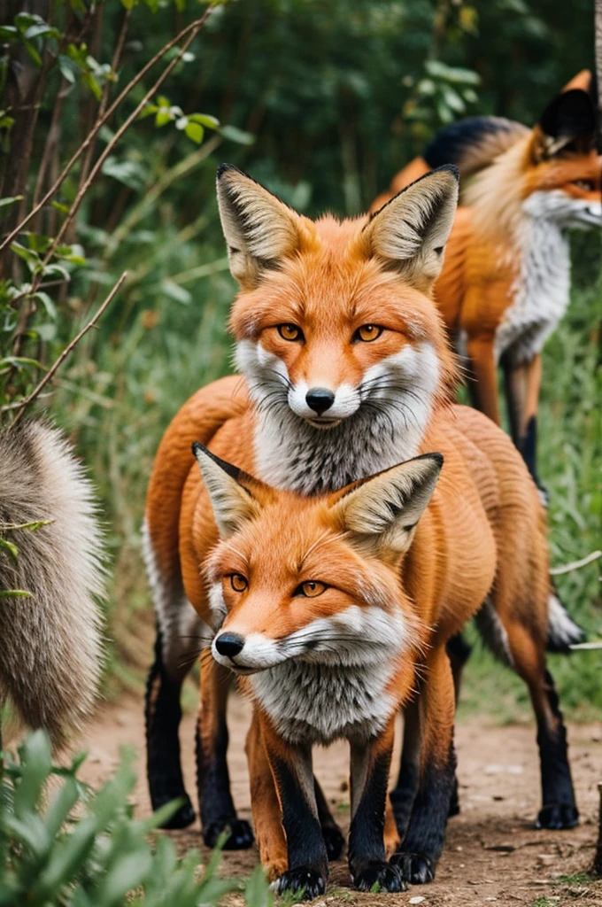 couple of foxes