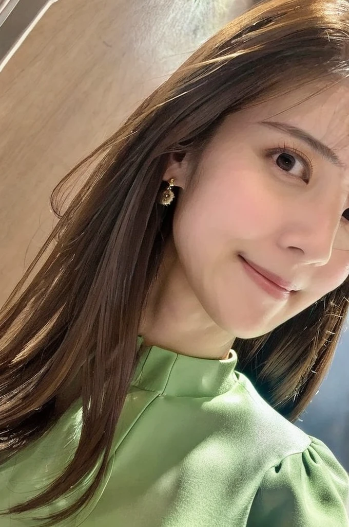 ((Highest quality)), ((masterpiece)), (detailed),Perfect Face,Japanese,Fair skin,Upper Body,Long Hair,Women's Ana Style,blouse,Mature Woman