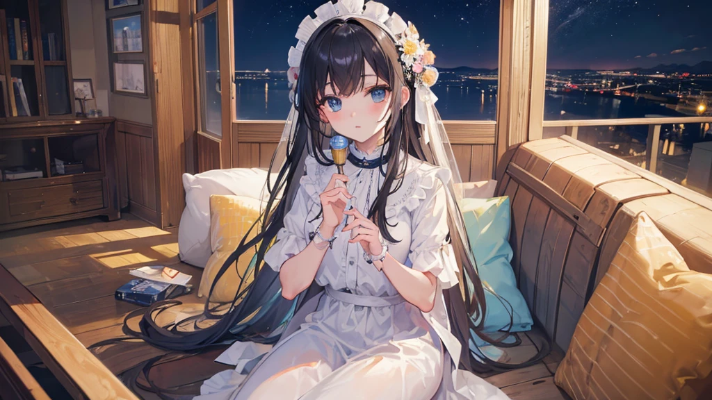 ((Highest quality)), ((masterpiece)), (detailed),Quiet Night