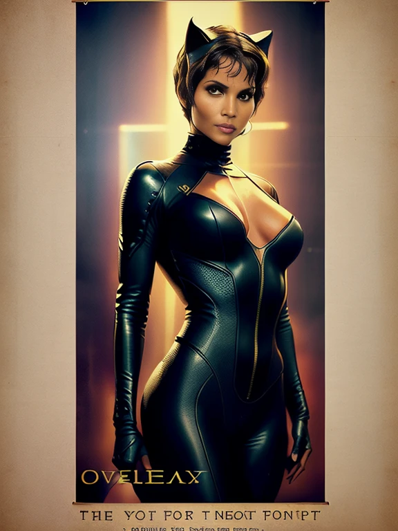 Halle berry as catwoman, vhs effect, (poster:1.6), poster on wall, nostalgia, movie poster, portrait, close up, narrow waist, wide hips, Large breasts,
(skin texture), intricately detailed, fine details, hyperdetailed, raytracing, subsurface scattering, diffused soft lighting, shallow depth of field, by (Oliver Wetter)