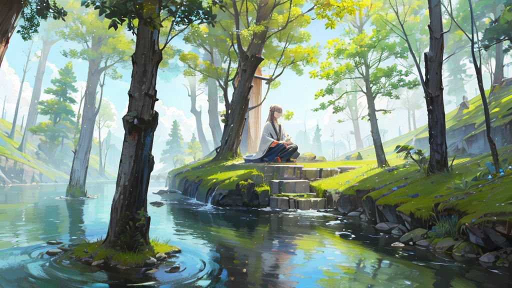 ((Highest quality)), ((masterpiece)), (detailed),Nature Serenity Peace