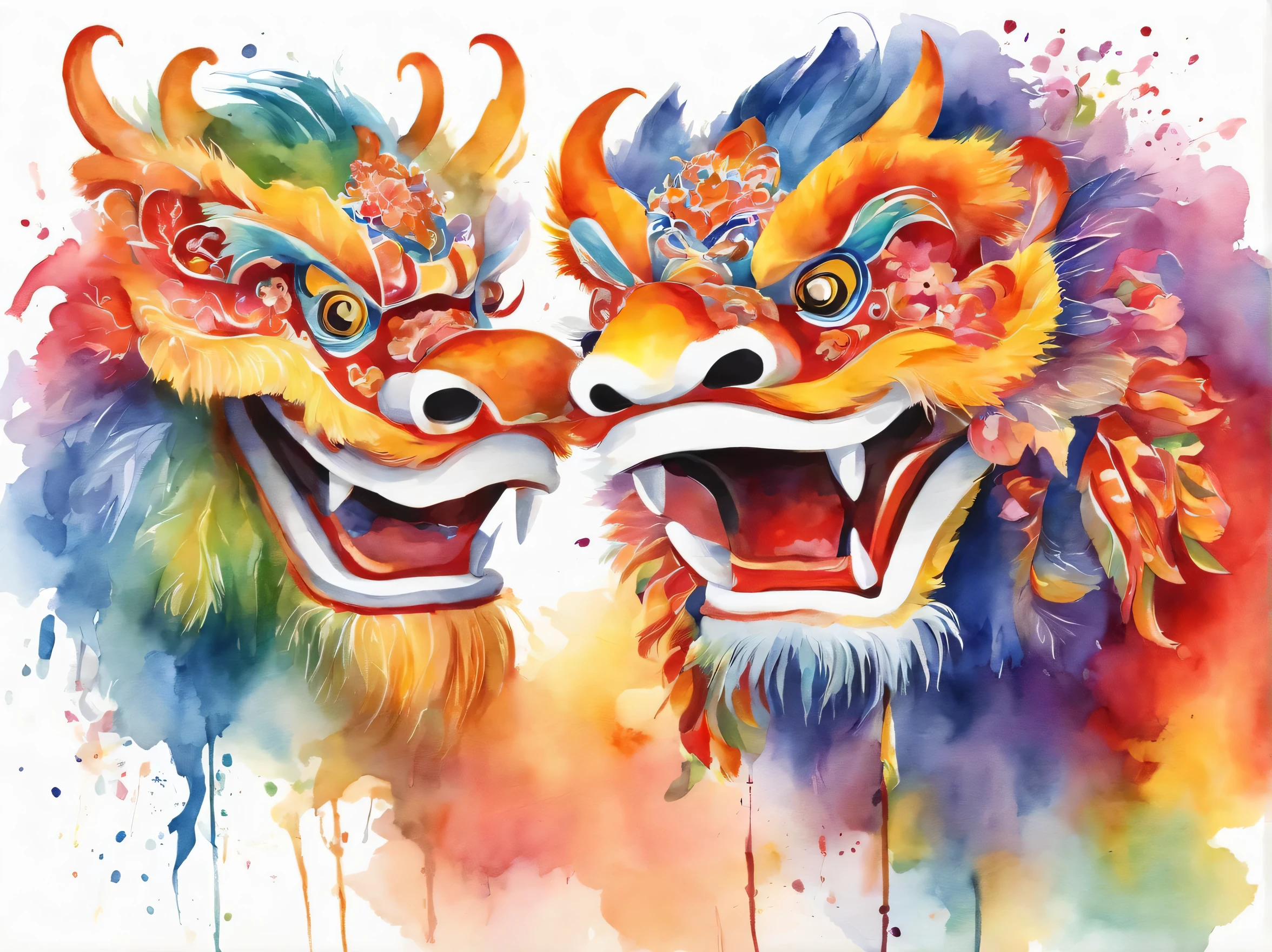 Illustration of "two lion dance" a Japanese lucky charm
"The ""two lion dance"" is a rainbow-colored design with gradation."
Very gorgeous
The "two lion dance" is smiling.
A gorgeous design that brings happiness to the viewer
Pretty cool
chic and modern design
White background