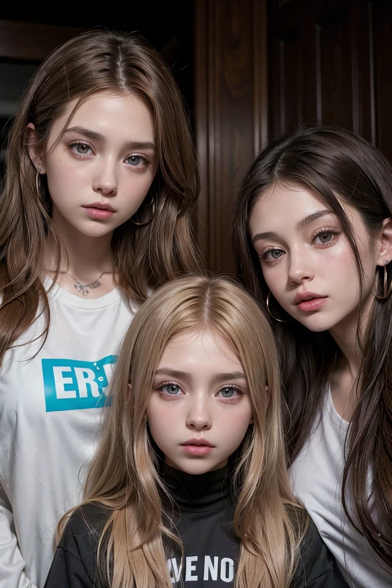 there is a woman with long hair and piercings in her neck, Portrait of Sophie Mudd, Kailee Mandel, Violet Myers, brunette with dyed blonde hair, 18 years, julia sardinia, nodded, Anna Nikonova aka Newmilky, taken in early 2020, brown hair and big eyes, Angelina Stroganova