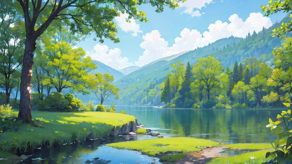 ((Highest quality)), ((masterpiece)), (detailed),Nature Serenity Peace