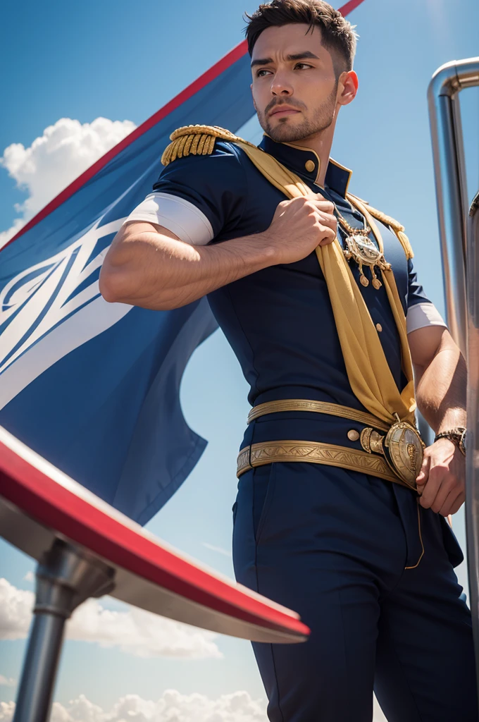 Captain's outfit black instead of blue