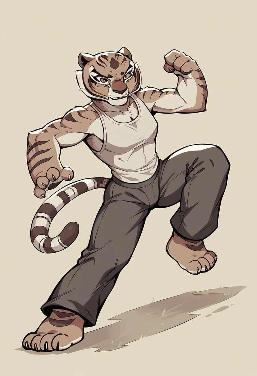 Kung Fu Panda, Master Tigress, Pose, Yoga