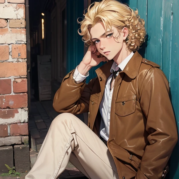(master piece, best high quality image, very good detailed image, very good detailed character, very good detailed background, very detailed textures, carefully detailed and textures, character alone)
{{((1:character: blonde boy, (half-fair skin, brown eyes, blonde curly hair, insecure face, shy demeanor), (brown jacket), (buenos aires-argentina street))}}