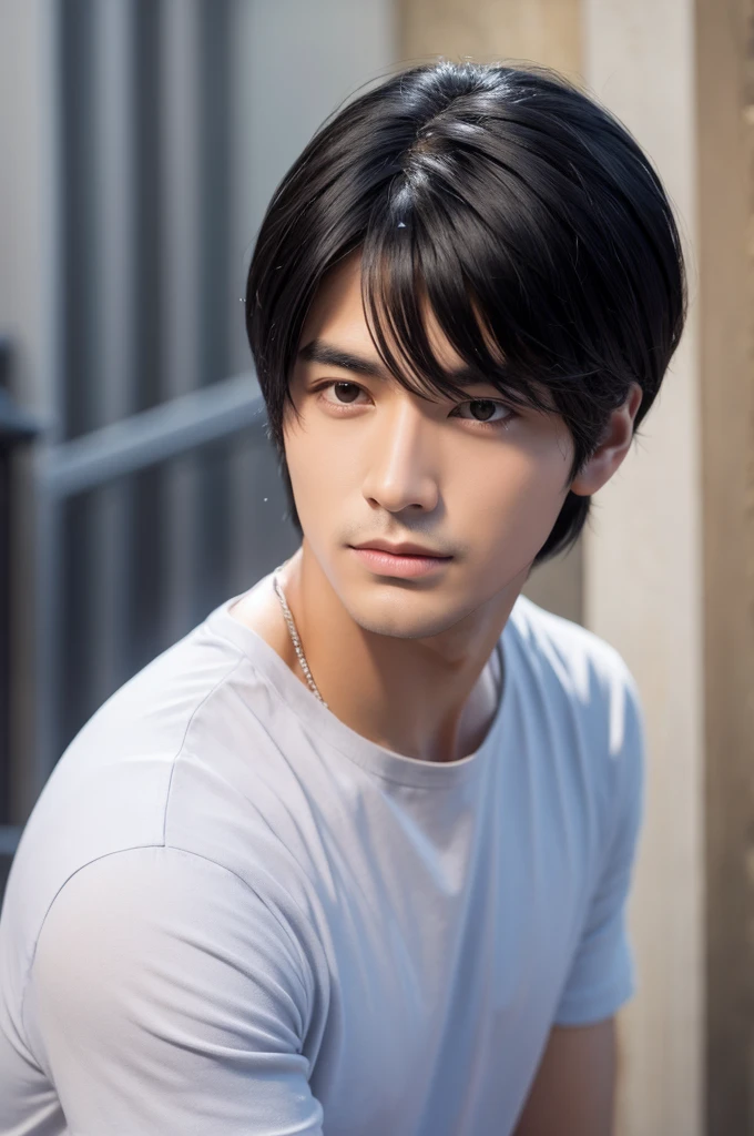 good looking male Black Hair