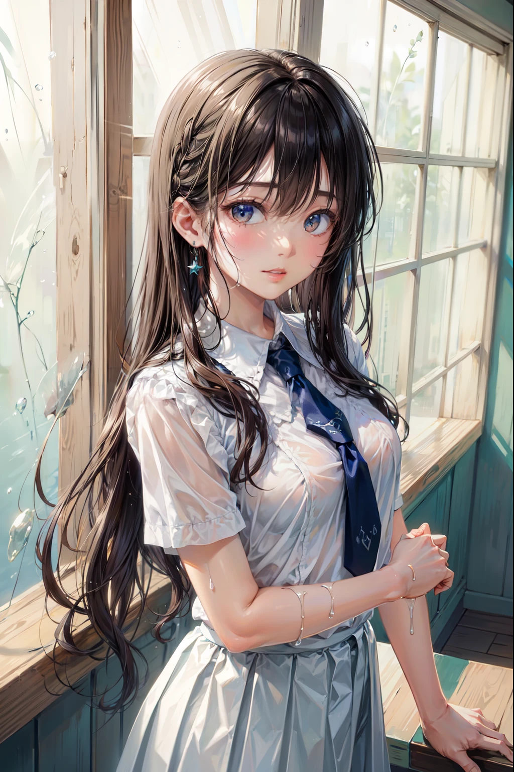 white shirt