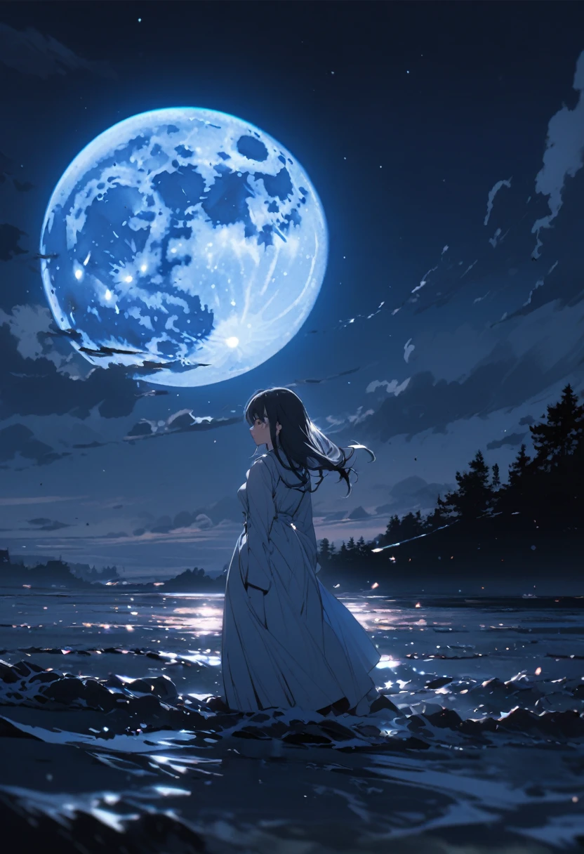 blue moon, moonlight