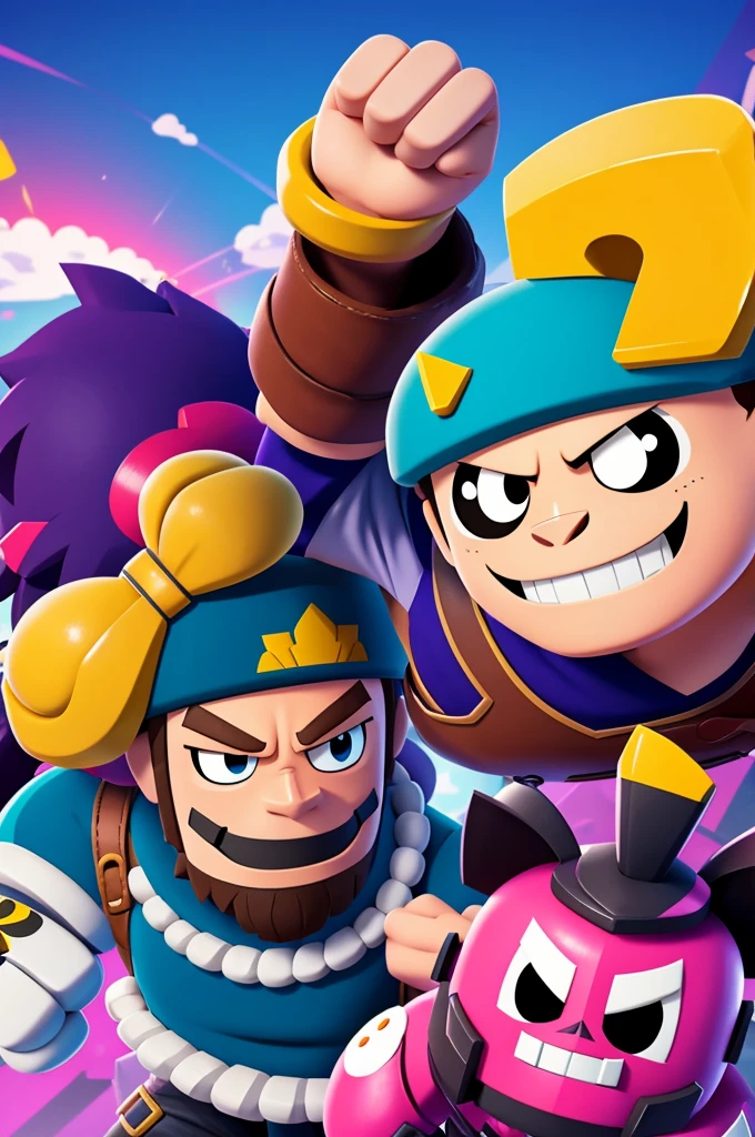 Hank y barley de Brawl stars anime