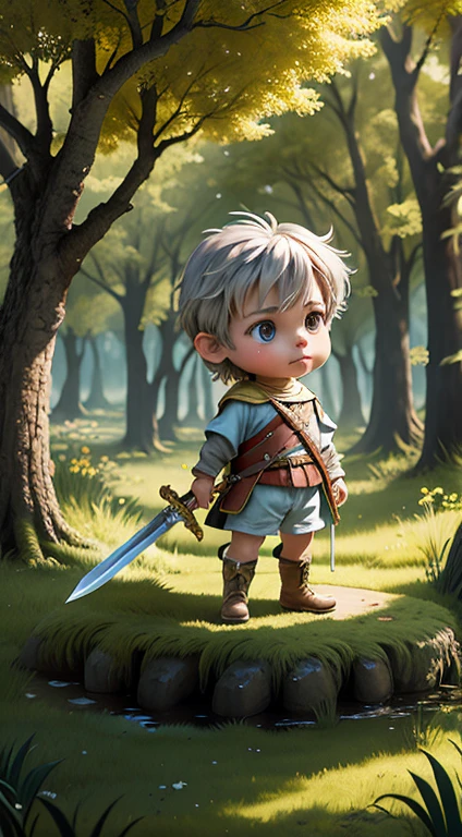 Once upon a time, in a land not so far away, lived Max, the bravest little warrior you could ever meet. With a trusty sword made of shimmering silver, he ventured into the enchanted forest each day.