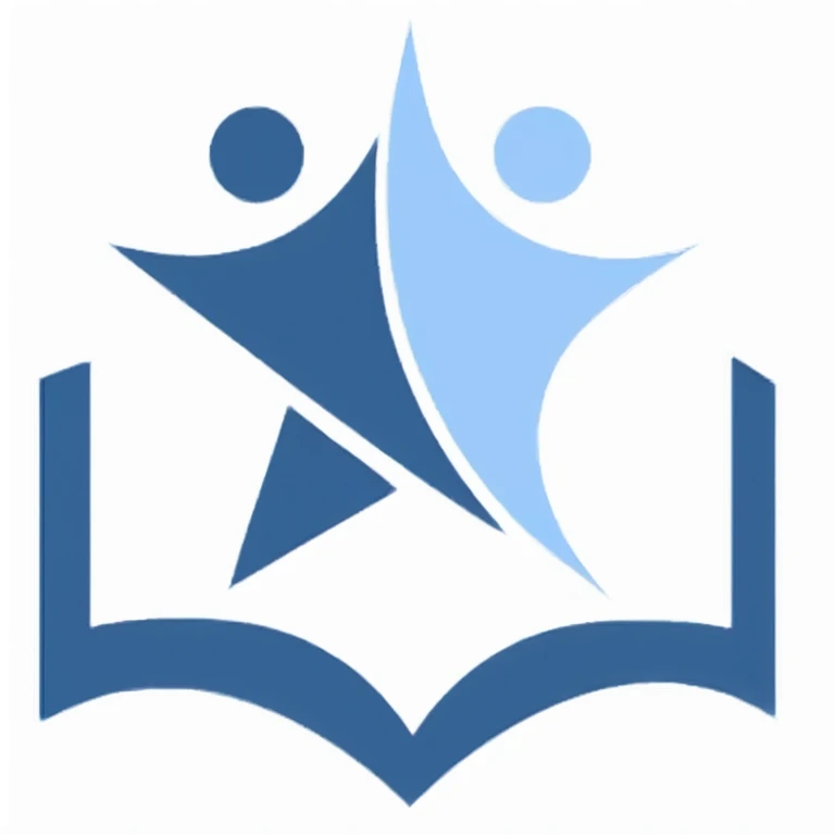 The lower part is a book，The upper part is a cartoon image of a star,