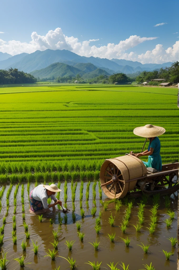 Rice farming