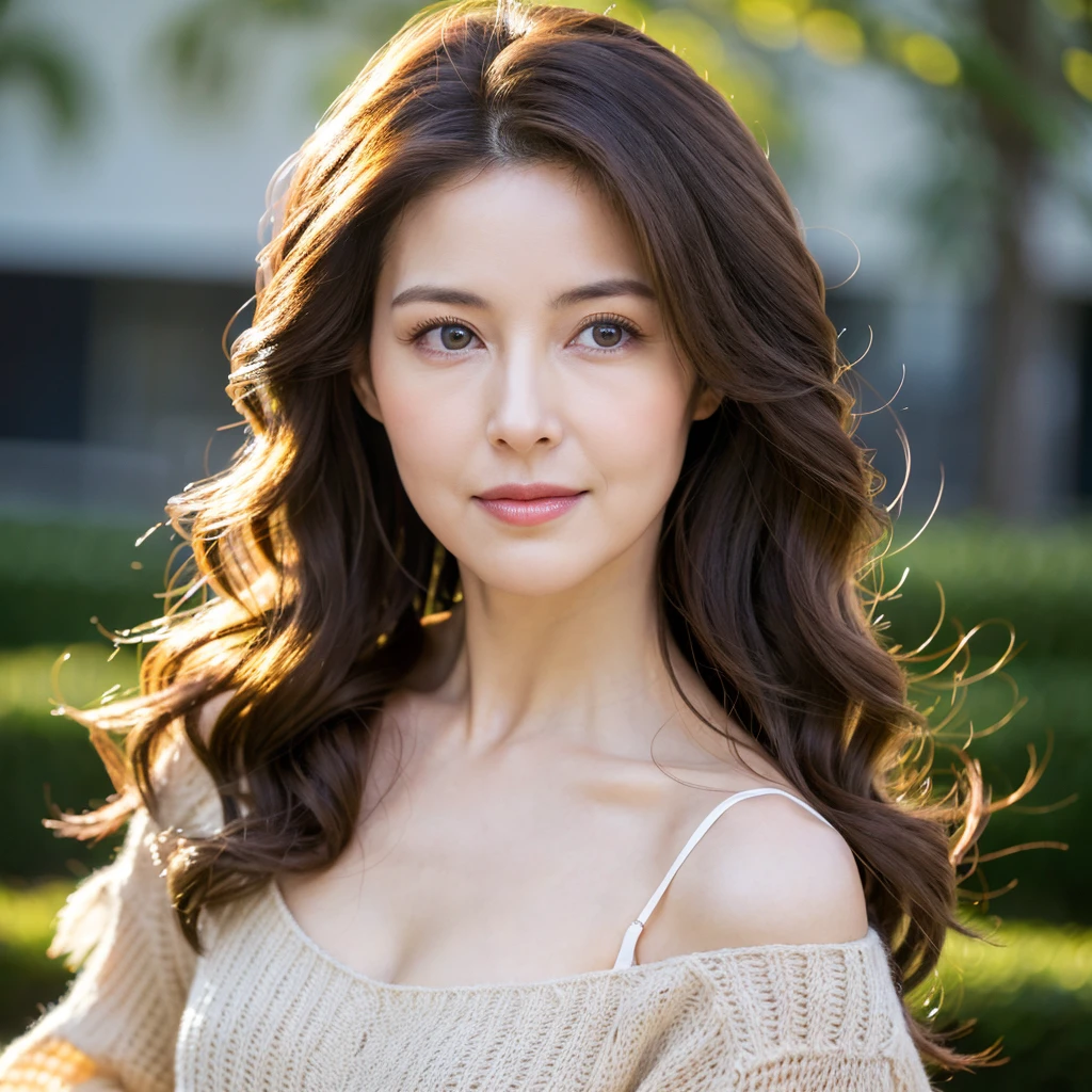 Beautiful mature woman with beautiful wavy long hair, Naughty Mature Woman, Ultra-high resolution,(Realistic:1.4), ((Highest quality)), ((masterpiece)), (be familiar with),