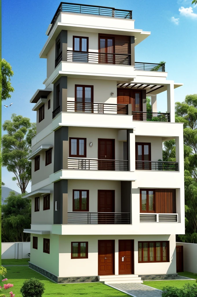 Nepali two storey house