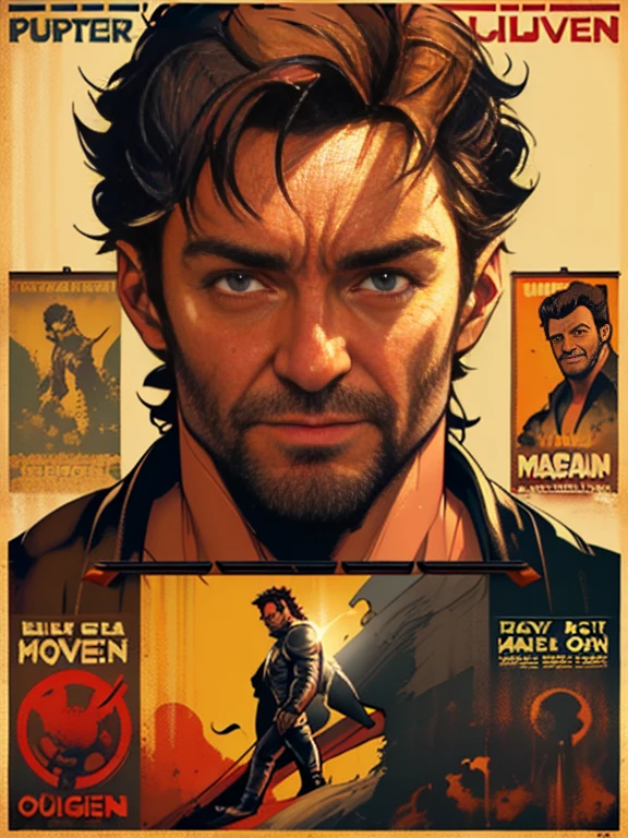 Hugh Jackman as wolverine, vhs effect, (poster:1.6), poster on wall, nostalgia, movie poster, portrait, close up
(skin texture), intricately detailed, fine details, hyperdetailed, raytracing, subsurface scattering, diffused soft lighting, shallow depth of field, by (Oliver Wetter)