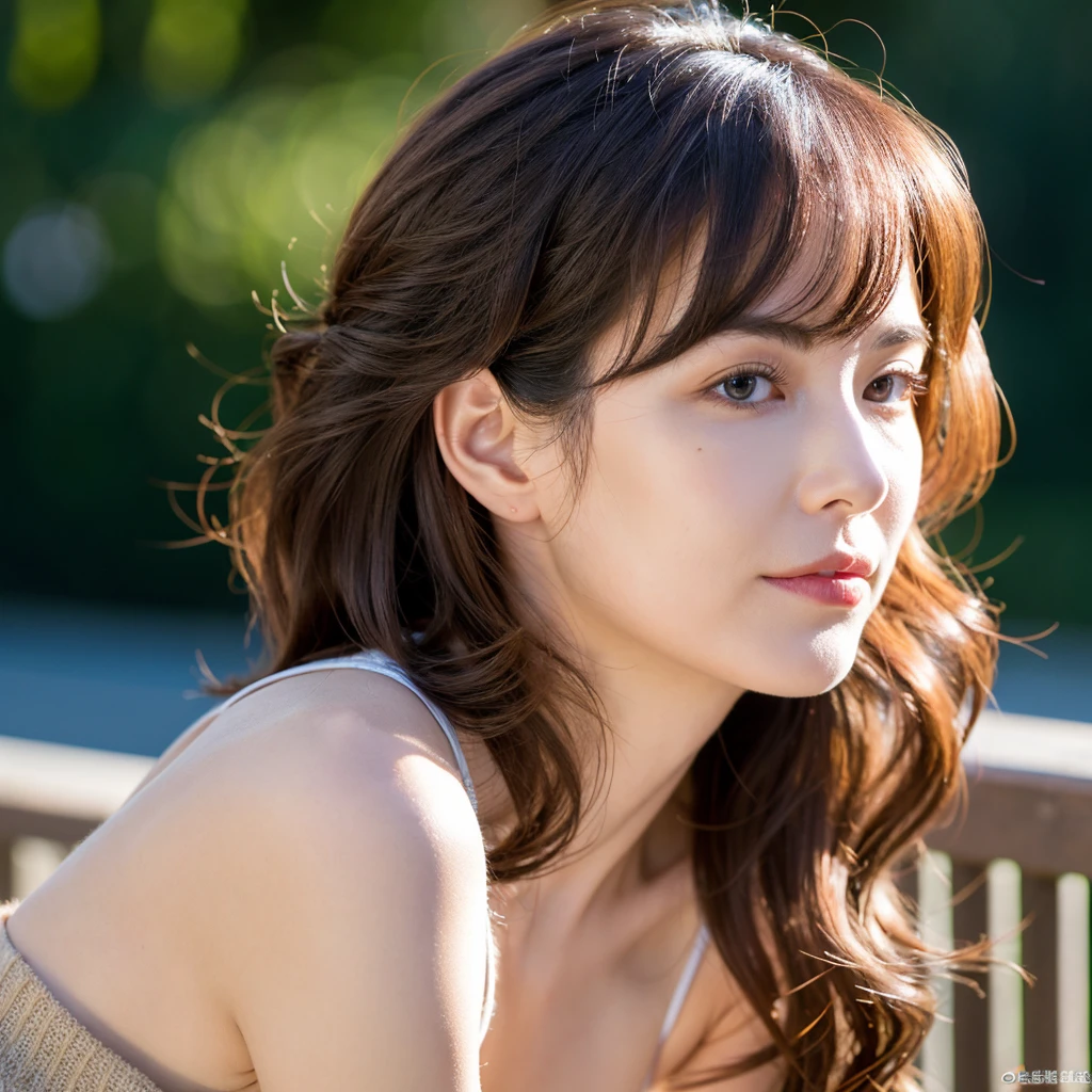 Beautiful mature woman with beautiful wavy long hair, Naughty Mature Woman, Ultra-high resolution,(Realistic:1.4), ((Highest quality)), ((masterpiece)), (be familiar with),