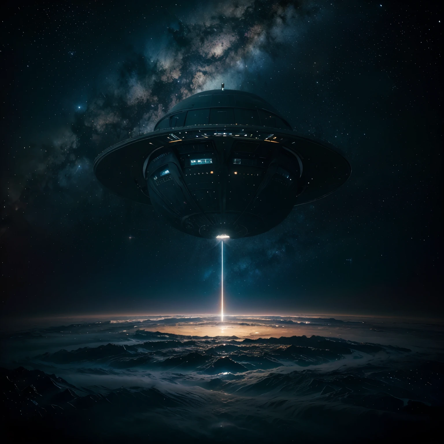 ((Masterpiece: 1.3)),(Best quality: 1.2)
Magnificent space image scene, filled with a heavenly body, swirling galaxies, and interstellar phenomena. Huge star gates, shimmering with an otherworldly glow, beckon toward unexplored territories. A sleek spaceship, adorned with advanced technology, casts a faint shadow against the shining starry sky.
Captured in stunning 8K, every detail is super-fine and high quality. The vast expanse of space is rendered in the most intricate and lifelike manner, leaving viewers in awe of the vastness and beauty
