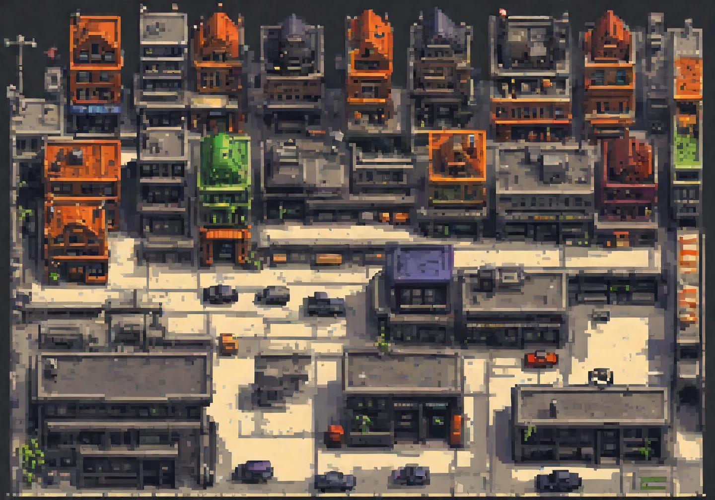 Casas de gotham city sprite sheet hd