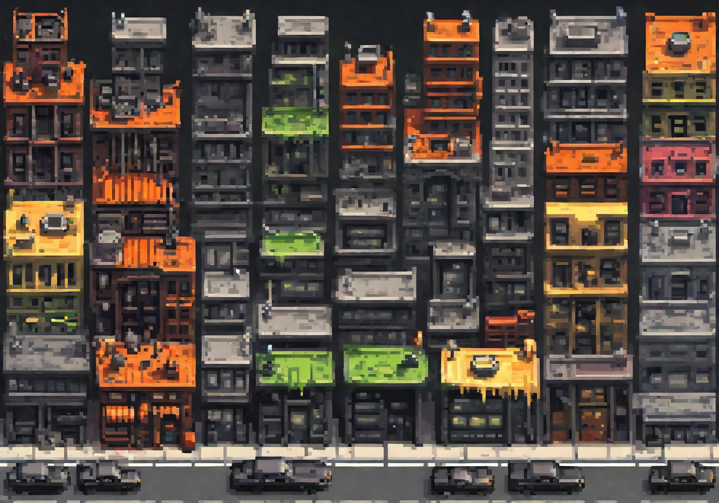 Casas de gotham city sprite sheet hd