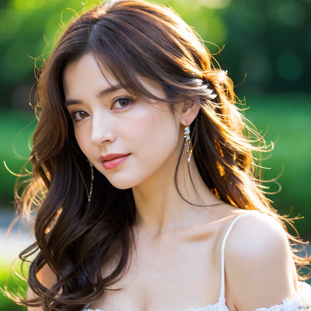 Beautiful mature woman with beautiful wavy long hair, Naughty Mature Woman, Ultra-high resolution,(Realistic:1.4), ((Highest quality)), ((masterpiece)), (be familiar with),