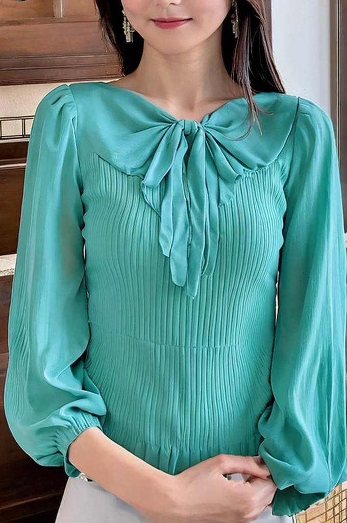 ((Highest quality)), ((masterpiece)), (detailed),Perfect Face,Japanese,Fair skin,Upper Body,Long Hair,Women's Ana Style,blouse,Mature Woman