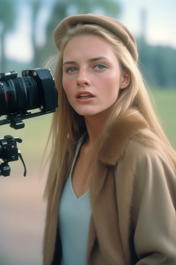 Cinema sincero RAW, 16mm, portra 400 graduated color film, remarkable color, ultra realistic, texturized skin, notable and detailed students, realistic dull skin noise, visible skin detail, fur fluff, dry skin, filmed with a cinema camera