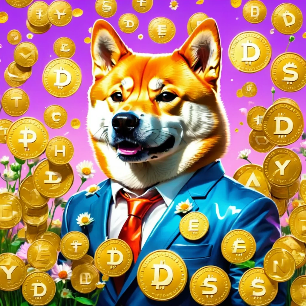 Florist dogecoin artstyle