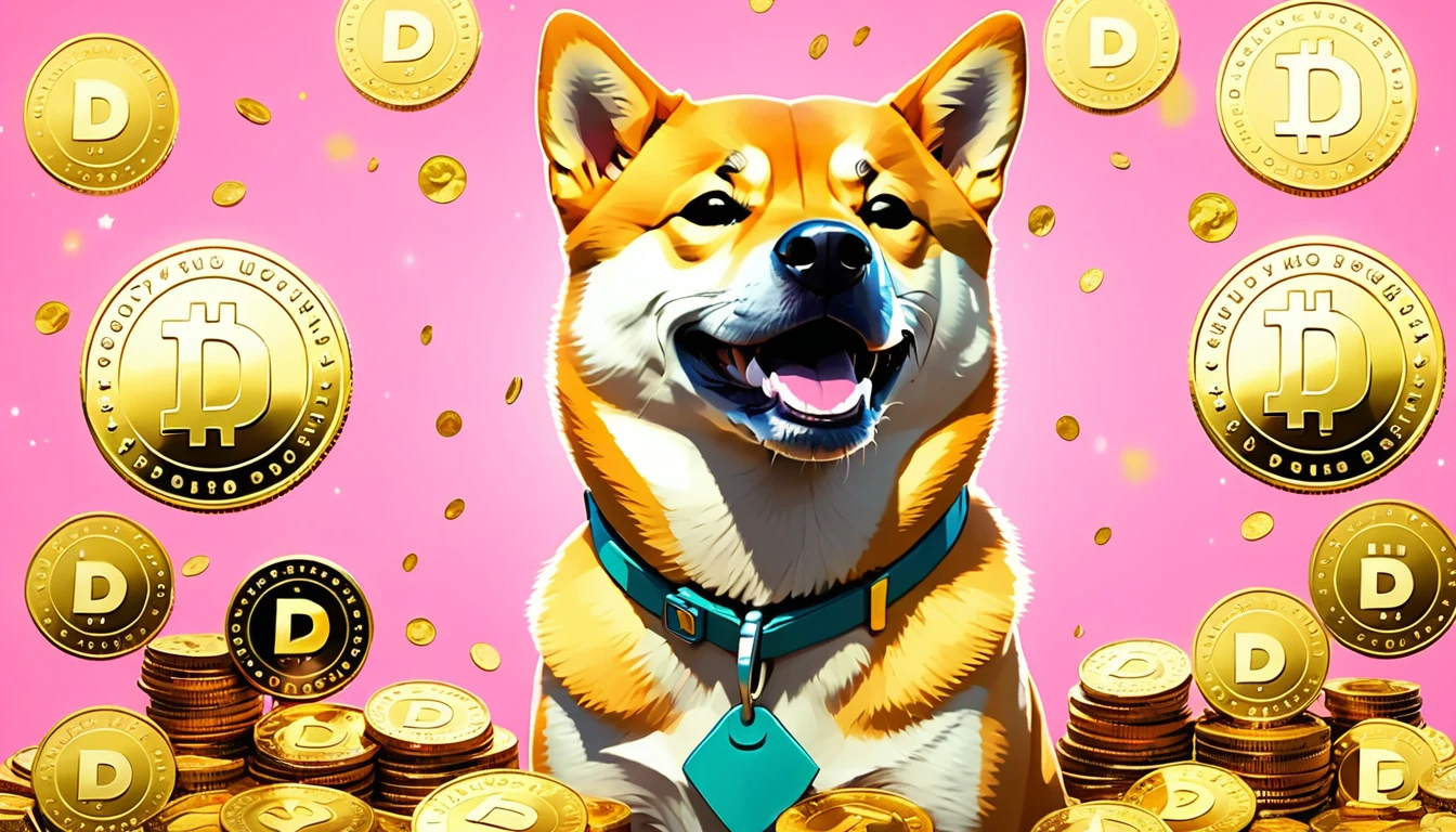 Florist dogecoin artstyle