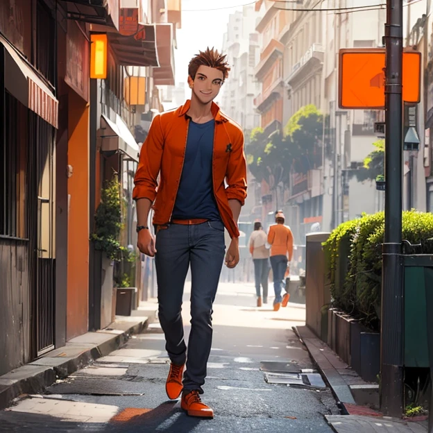 (master piece, best high quality image, very good detailed image, very good detailed character, very good detailed background, very detailed textures, carefully detailed and textures, character alone, full body)
{{((1:character: 19 years old boy, (fair skin, brown eyes, brown spiky hair, relaxed smile, walking alone), (red shirt, grey-blue jeans, orange shoes), (buenos aires street))}}