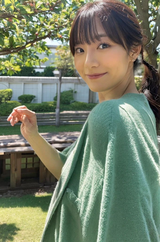 ((Highest quality)), ((masterpiece)), (detailed),Perfect Face,Japanese,landscape,Mature Woman,Upper Body