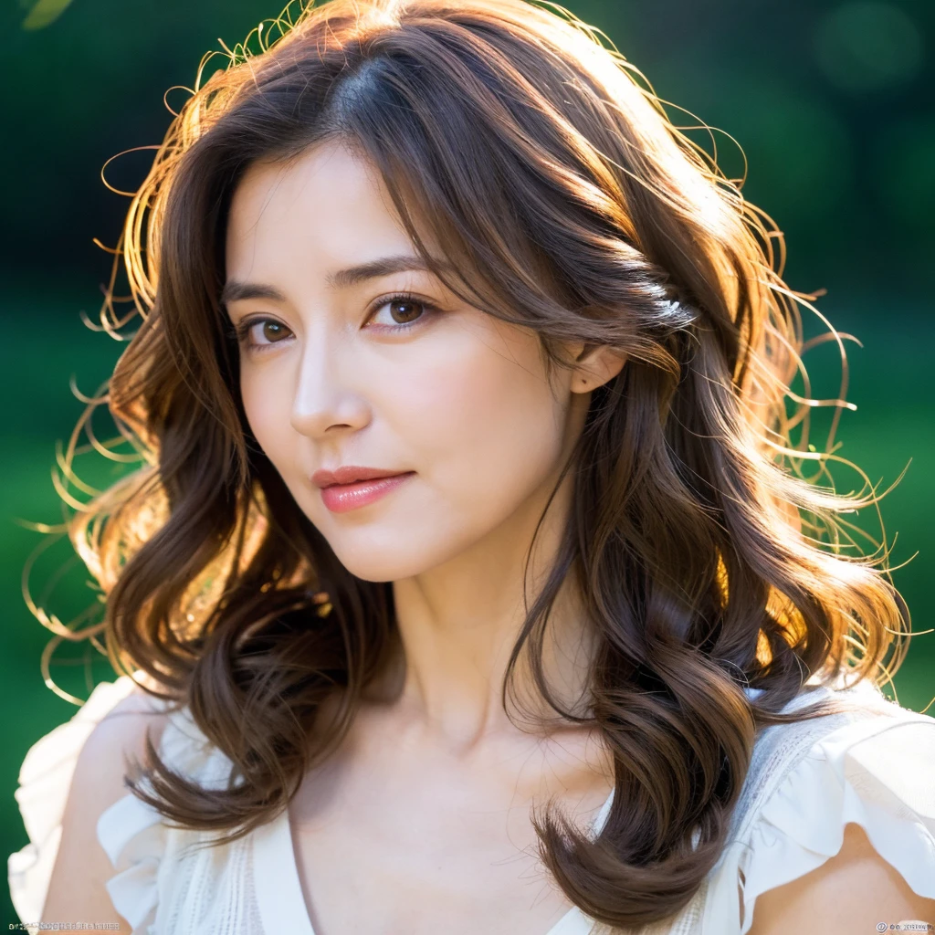 Beautiful mature woman with beautiful wavy long hair, Naughty Mature Woman, Ultra-high resolution,(Realistic:1.4), ((Highest quality)), ((masterpiece)), (be familiar with),