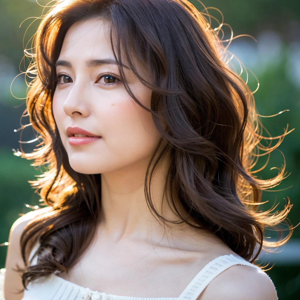 Beautiful mature woman with beautiful wavy long hair, Naughty Mature Woman, Ultra-high resolution,(Realistic:1.4), ((Highest quality)), ((masterpiece)), (be familiar with),