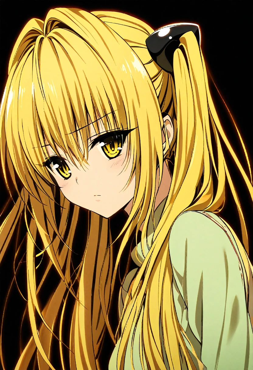 One girl, yami,to love-ru, perfect body,blonde Hair, Long Hair,twintails, yellow eyes,
break,low-key lighting, (moody ambiance):1.2, dark shadows, subtle highlights, mysterious aura
