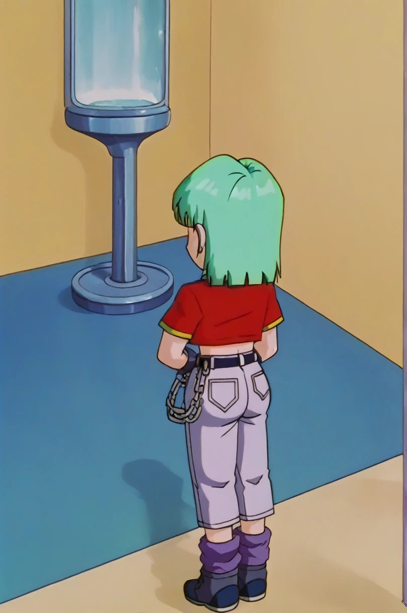 fountain_cheered up, score_9, score_8_above, score_7_above, cheered up screencap,8k, absurd resolution,
Pan \(Dragon Ball\), 1 girl, Alone, looking at the viewer, short hair, hits, black fur, session, whole body, black eyes, chain, crossed arms, crossed legs, denim, orange scarf, retro artStyle, female , grey Pants, Waist bag, purple tights, Shoe soles, v shaped eyebrows, from below, rock, diaphragm, clavicle, 1990s \(Style\),showing buttocks, sexy body, naked, medium breasts, mostrando medium breasts, scanty clothes, light, naked, NSFW, NSFWart, whole body detallado, standing