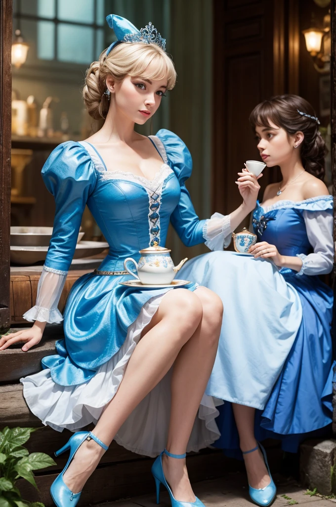 Cinderella com caneca de chopp