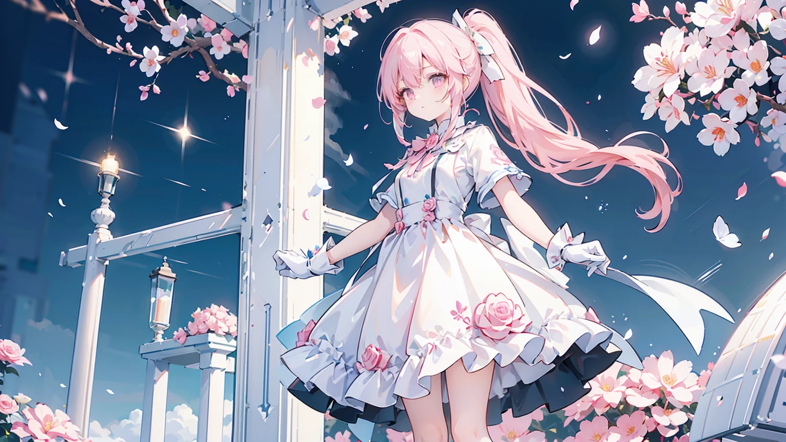 The image you provided shows two characters from the mobile game Flower Knight Girl. The characters are standing in front of a flower garden.
Character on the left
Name: Rose
Flower: Rose
Appearance: Rose has long pink hair that is tied in a ponytail. She is wearing a pink dress with a white collar and cuffs. She is also wearing pink gloves and boots.
Personality: Rose is a kind and gentle person who is always willing to help others. She is also a bit shy and introverted.
Abilities: Rose is a powerful attacker who can deal a lot of damage to enemies. She is also able to heal her allies.
Character on the right
Name: Lily
Flower: Lily
Appearance: Lily has long white hair that is tied in a braid. She is wearing a white dress with a blue collar and cuffs. She is also wearing white gloves and boots.
Personality: Lily is a proud and confident person who is always in charge. She is also a bit stubborn and opinionated.
Abilities: Lily is a skilled defender who can protect her allies from harm. She is also able to buff her allies' attack and defense.
Both Rose and Lily are valuable members of the player's team. They are both powerful and have unique abilities that can be used to help the player win battles.