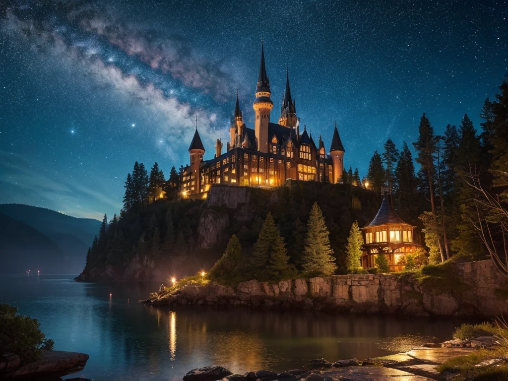 A magical night,scenery,Nostalgic,star