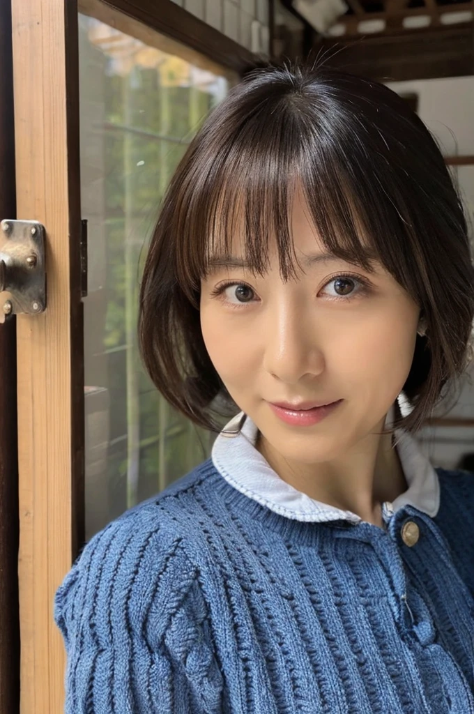 ((Highest quality)), ((masterpiece)), (detailed),Perfect Face,Japanese,Mature Woman