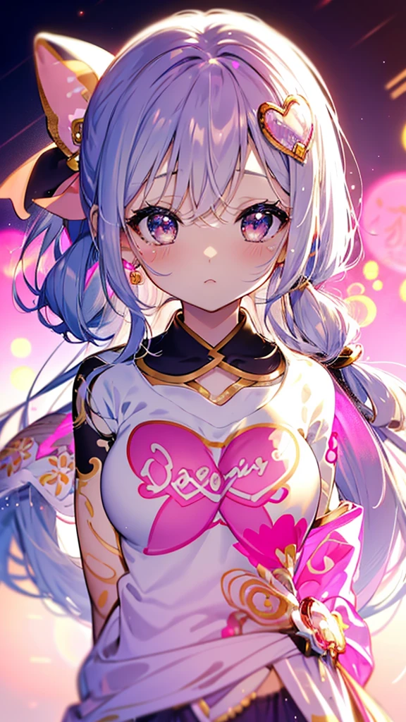 Close-up portrait of person with pink background and pink background, Decora style illustrations, Anime Moe Art Style, Inspired by Hikari Shimoda, Decora style, Cute art style, Half Yamada, by Hikari Shimoda, Anime-style illustrations, Anime style portrait, Anime Girls, e - girl, egirl, by Kamaguruka