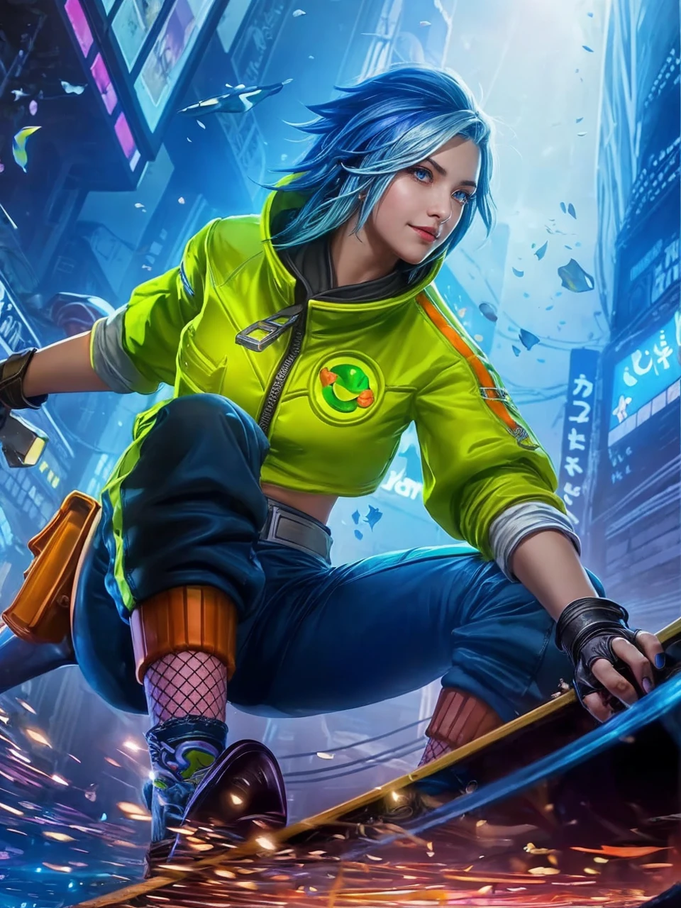 masterpiece, best quality,, 1girl, (colorful),(finely detailed beautiful eyes and detailed face),cinematic lighting,bust shot,extremely detailed CG unity 8k wallpaper,white hair,solo,smile,intricate skirt,((flying petal)),(Flowery meadow), sky, cloudy_sky, building, moonlight, moon, night, (dark theme:1.3), light, fantasy,