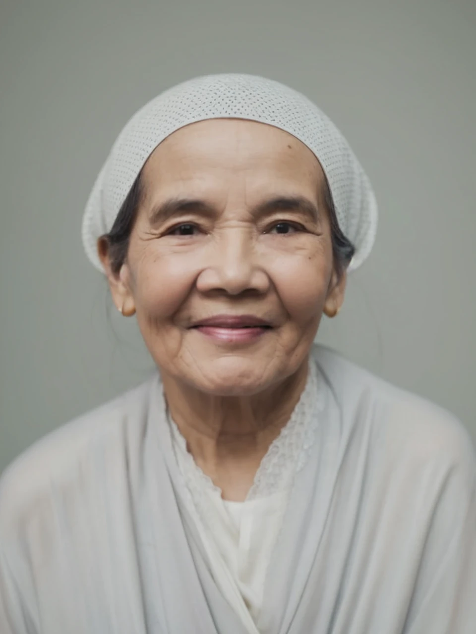 Grandmother Muslim from indonesian