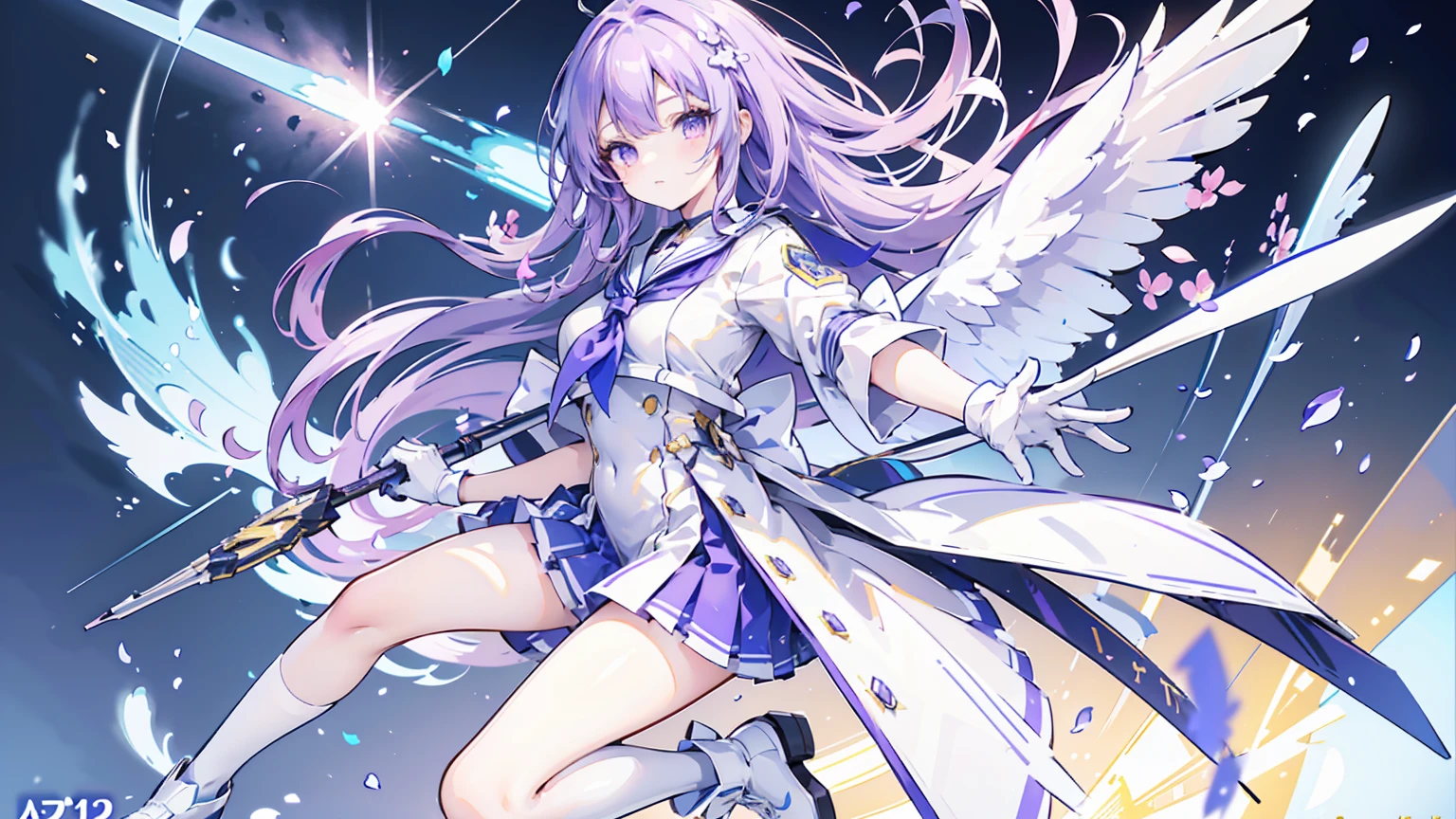 Character Name: Javelin Game: Azur Lane Appearance: Javelin has long purple hair. She is wearing a white and blue sailor uniform with a black neckerchief. She is also wearing white gloves and boots. Personality: Javelin is a cheerful and energetic person who loves to fight. She is also a bit of a tomboy and can be a bit clumsy. Abilities: Javelin is a powerful destroyer who can deal a lot of damage to enemies. She is also able to fire torpedoes that can deal even more damage. Additional details Javelin is one of the most popular characters in Azur Lane. She is often depicted in fan art and cosplay. Javelin is also the mascot of the Japanese destroyer Javelin (DDG-152). Uni-winged
