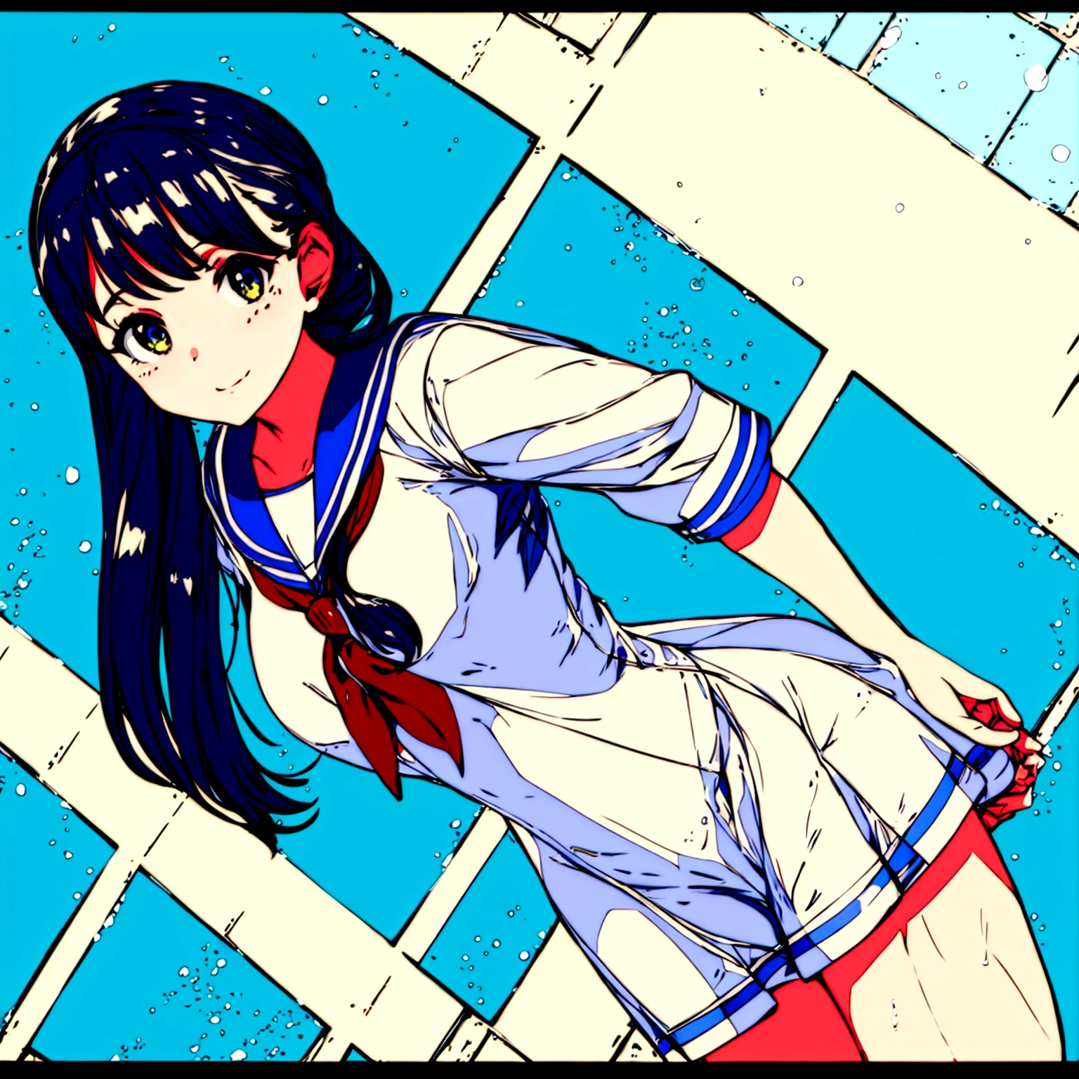 Sailor suit girl summer