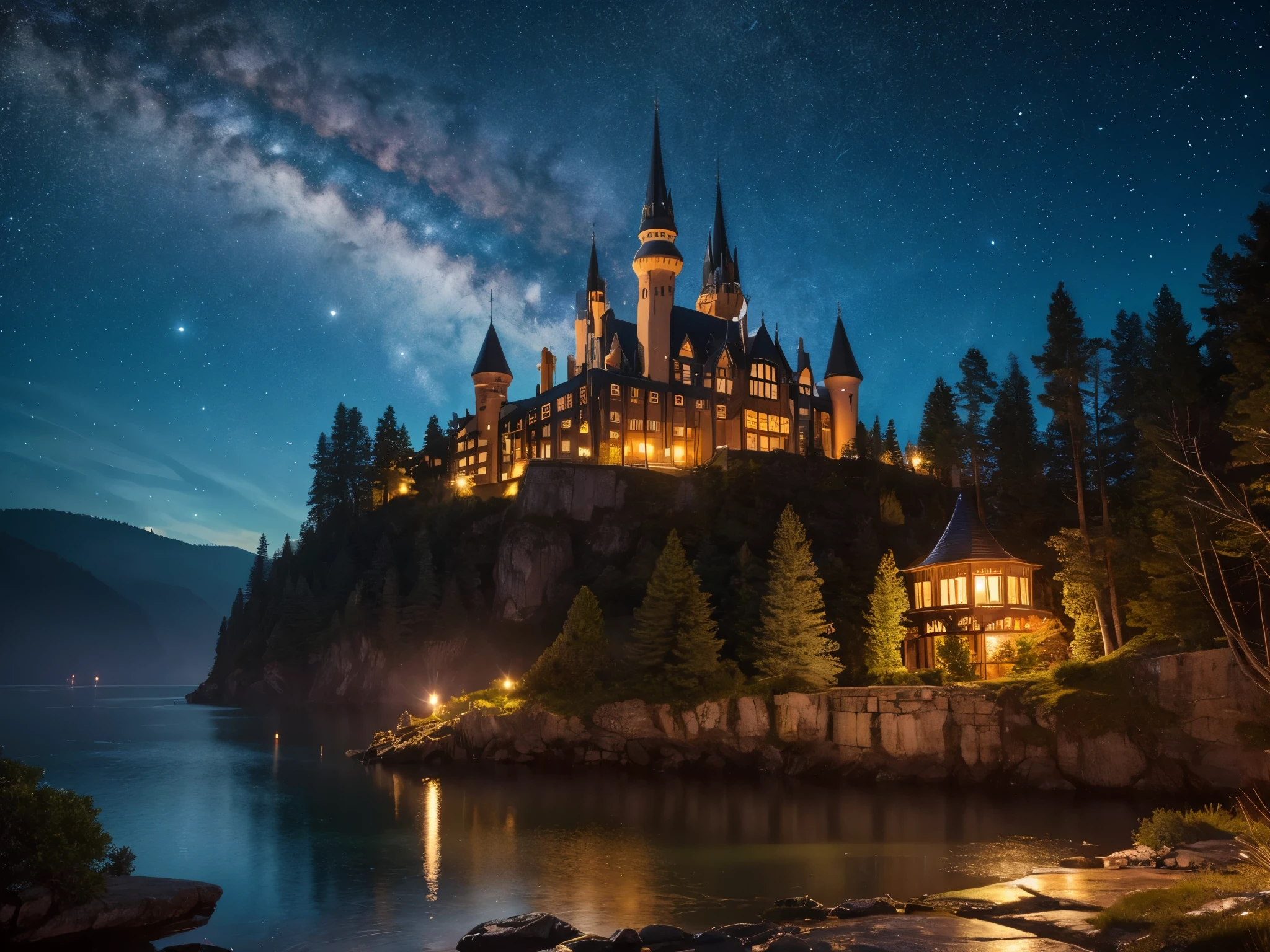A magical night,scenery,Nostalgic,star