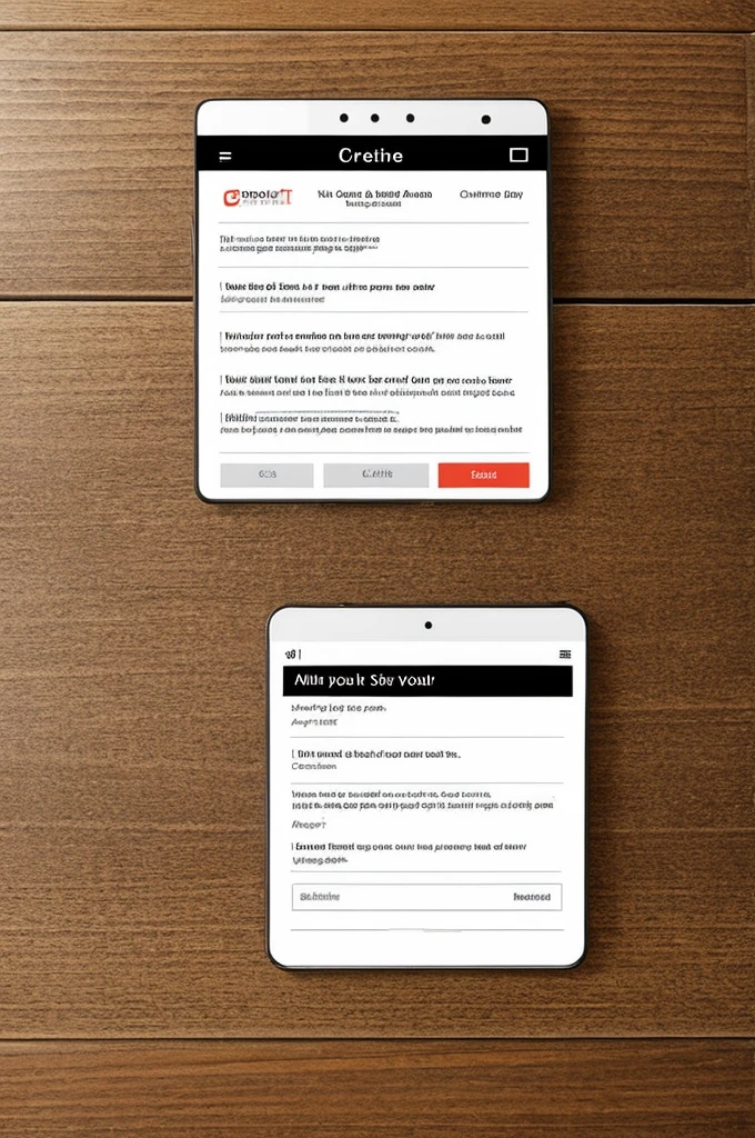 Create an image of a donation website from a cell phone screenshot. With understandable letters